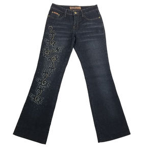 Vintage Beaded Boot Cut Jeans